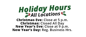 Holiday Hours 